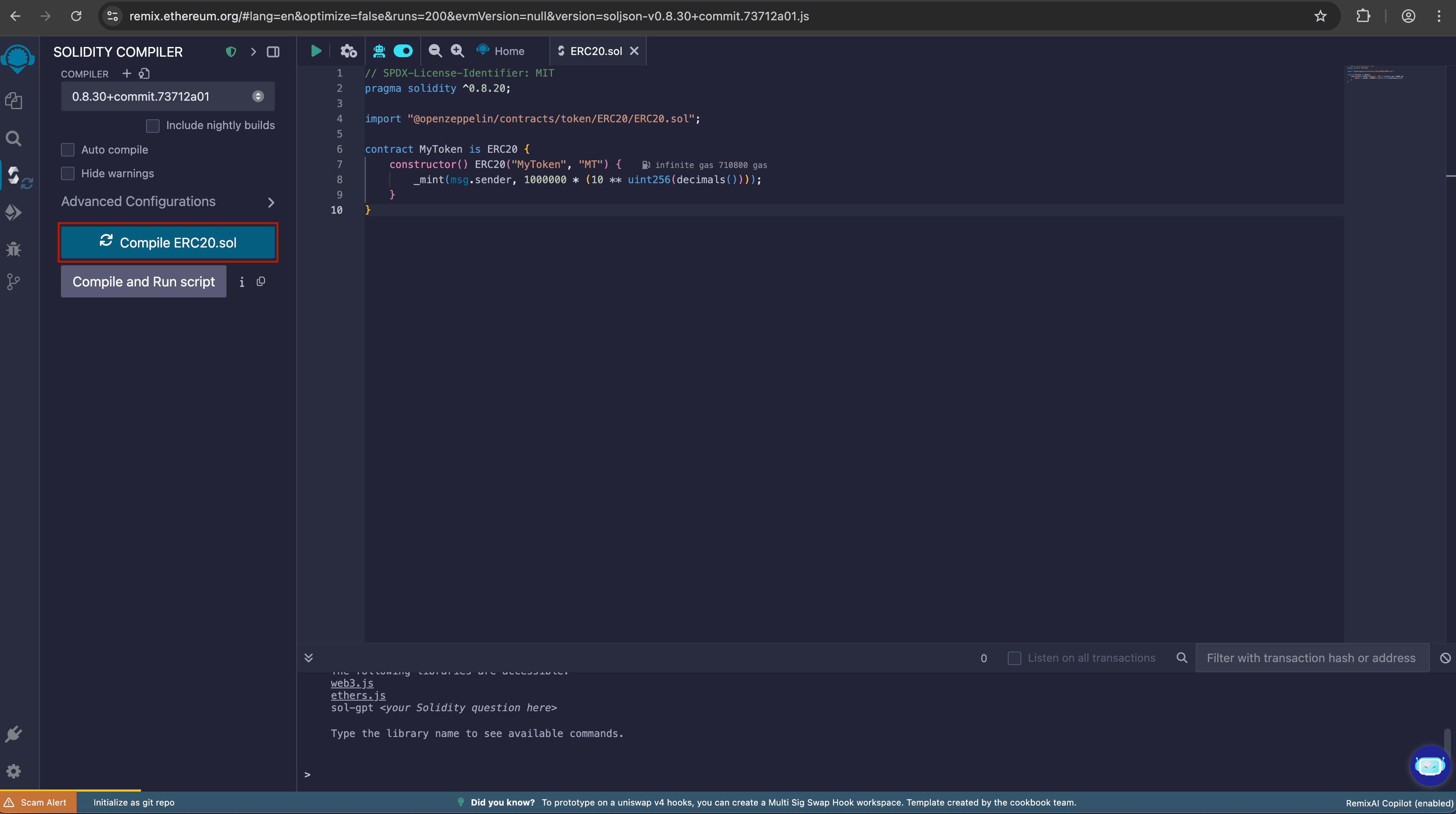 Compile
